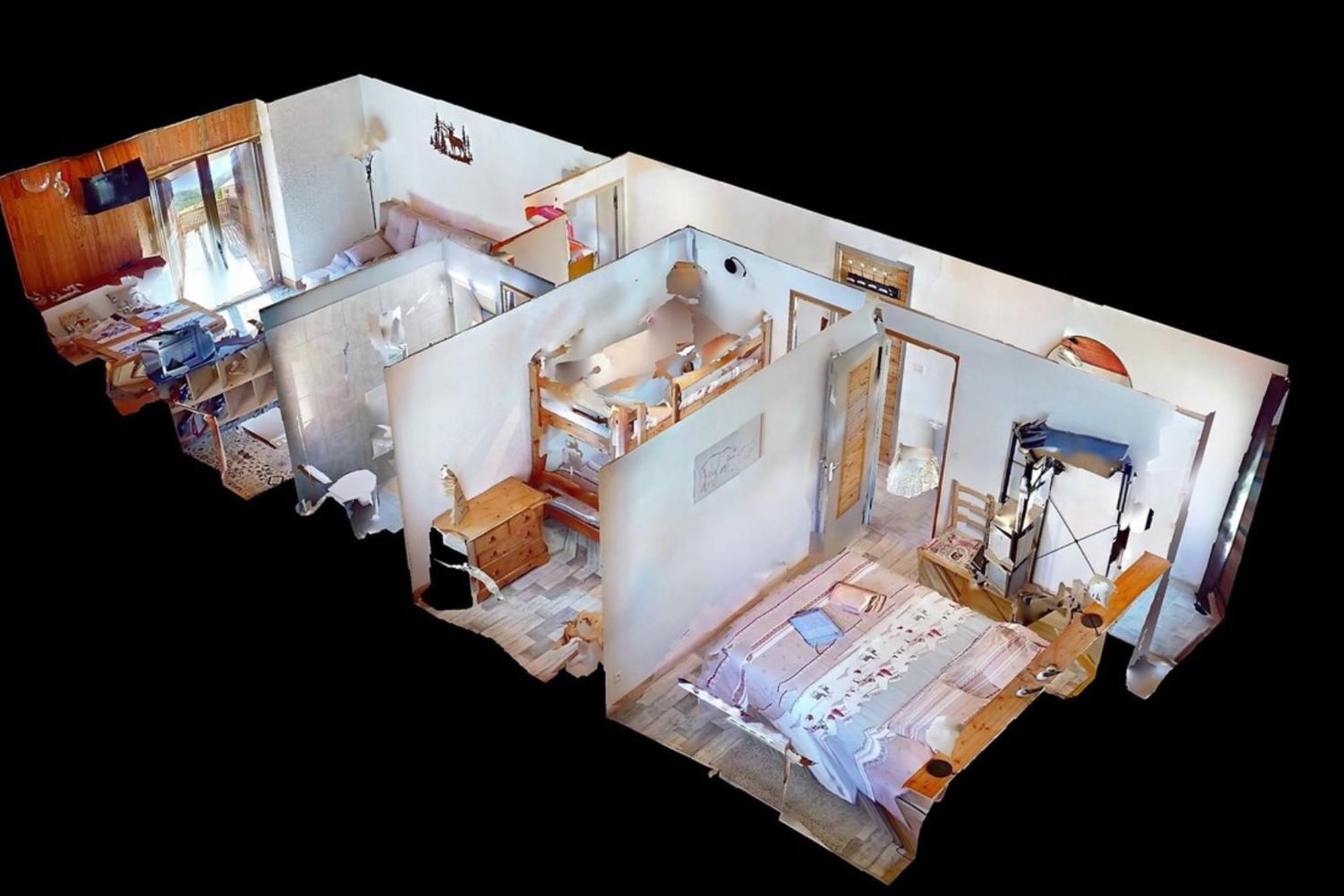 شقة Casa-La Lobio Foot Of The Slopes Breathtaking Views 4P Saint-Vérand المظهر الخارجي الصورة